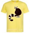 Мужская футболка Хвост енота Лимонный фото