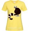 Женская футболка Хвост енота Лимонный фото