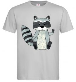 Мужская футболка Say hi to racoon Мужская футболка Say hi to racoon