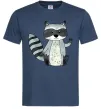 Чоловіча футболка Say hi to racoon Темно-синій Чоловіча футболка Say hi to racoon Темно-синій фото