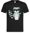 Чоловіча футболка Say hi to racoon Чорний Чоловіча футболка Say hi to racoon Чорний фото