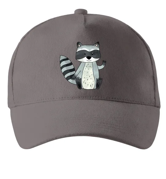 Кепка Say hi to racoon Серый фото