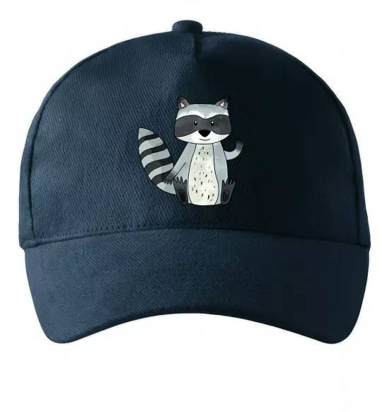 Кепка Say hi to racoon Темно-синій фото