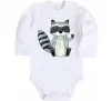 Детский боди Say hi to racoon Белый Детский боди Say hi to racoon Белый фото
