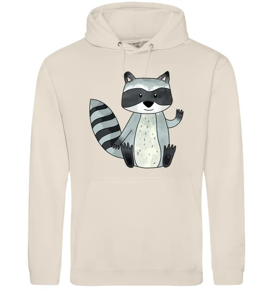 Мужская толстовка (худи) Say hi to racoon Таш фото