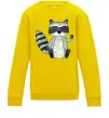 Детский Свитшот Say hi to racoon Солнечно желтый Детский Свитшот Say hi to racoon Солнечно желтый фото
