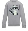 Детский Свитшот Say hi to racoon Серый меланж Детский Свитшот Say hi to racoon Серый меланж фото