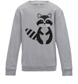 Детский Свитшот Маленький єнот чорний Детский Свитшот Маленький єнот чорний