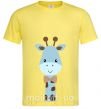 Чоловіча футболка Голубой жираф Лимонний фото