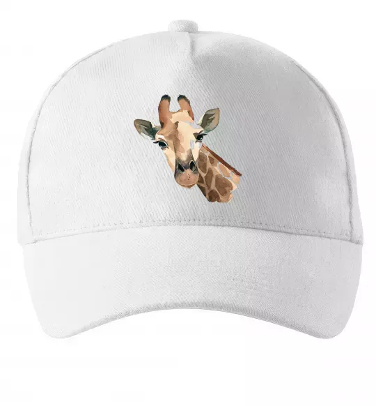 Кепка Жираф акварель Білий фото