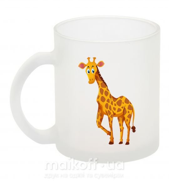 Чашка скляна Жираф улыбается Фроузен фото