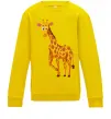 Детский Свитшот Жираф посміхається Солнечно желтый фото