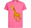 Дитяча футболка Жираф посміхається Яскраво-рожевий Дитяча футболка Жираф посміхається Яскраво-рожевий фото