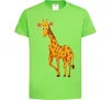 Дитяча футболка Жираф посміхається Лаймовий Дитяча футболка Жираф посміхається Лаймовий фото