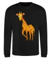 Свитшот Жираф посміхається Черный фото
