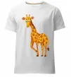 Чоловіча преміум футболка Жираф посміхається Білий фото