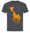 Мужская футболка Жираф посміхається Графит фото