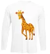 Лонгслив Жираф посміхається Белый фото