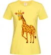 Жіноча футболка Жираф посміхається Лимонний Жіноча футболка Жираф посміхається Лимонний фото