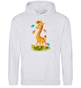 Женская толстовка (худи) Жирафа з метеликами Женская толстовка (худи) Жирафа з метеликами