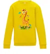 Детский Свитшот Жирафа з метеликами Солнечно желтый фото