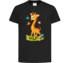 Детская футболка Жирафа з метеликами Черный Детская футболка Жирафа з метеликами Черный фото