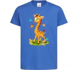 Дитяча футболка Жирафа з метеликами