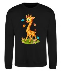 Світшот Жирафа з метеликами