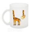 Чашка стеклянная Жираф завис Фроузен фото