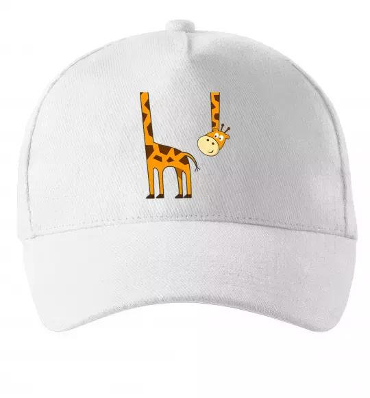 Кепка Жираф завис Білий фото