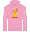 Мужская толстовка (худи) Маленька жирафа Розовый фото