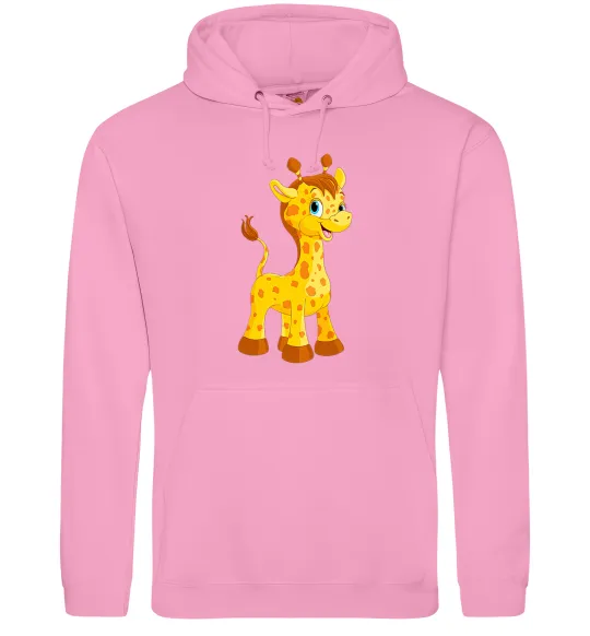 Женская толстовка (худи) Маленька жирафа Розовый фото