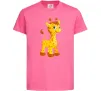 Детская футболка Маленька жирафа Ярко-розовый фото