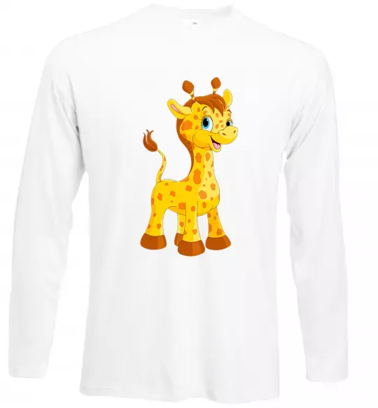 Лонгслив Маленька жирафа Белый фото