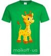 Мужская футболка Малыш жираф Зеленый фото