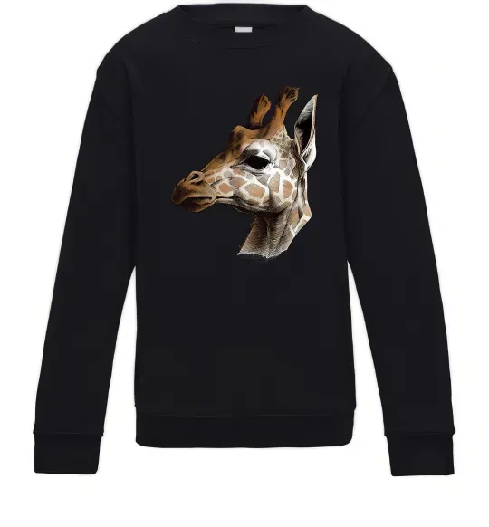 Дитячий світшот Жирафа олівцем Чорний фото