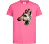 Дитяча футболка Жирафа олівцем Яскраво-рожевий фото