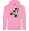 Женская толстовка (худи) Жирафа олівцем Розовый фото