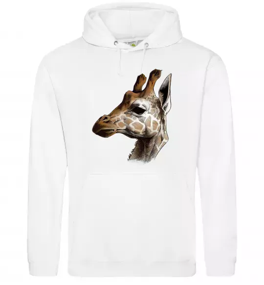 Жіноча толстовка (худі) Жирафа олівцем Білий фото