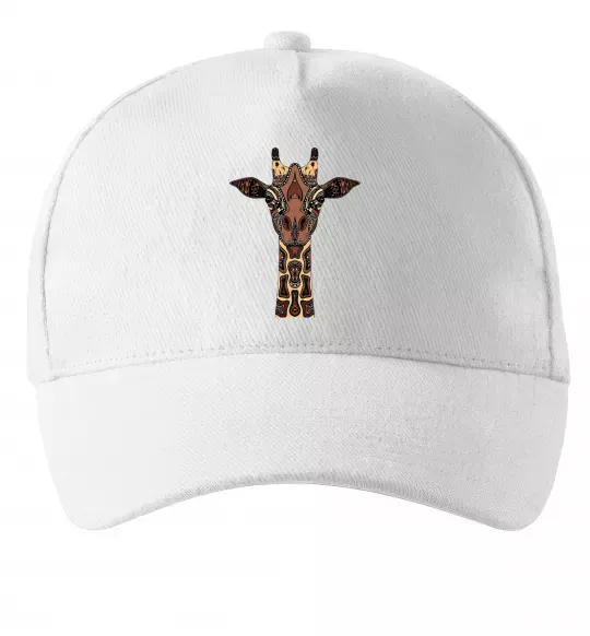 Кепка Жирафа в малюнках Білий фото