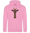 Женская толстовка (худи) Жирафа в малюнках Розовый фото