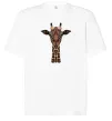 Футболка Оверсайз Жирафа в малюнках Белый фото