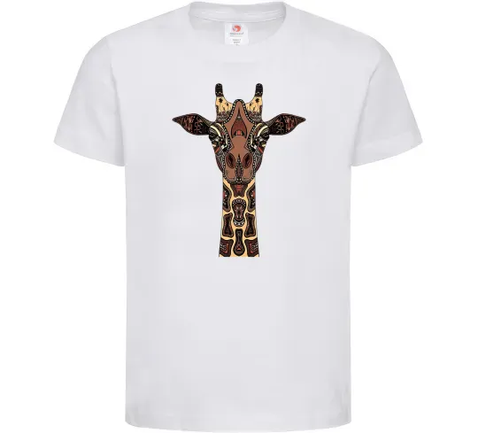 Детская футболка Жирафа в малюнках Белый фото