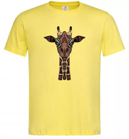 Чоловіча футболка Жирафа в малюнках Лимонний фото