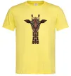 Чоловіча футболка Жирафа в малюнках Лимонний фото