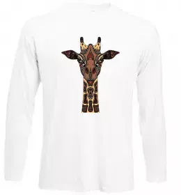Лонгслив Маленька жирафа Белый фото