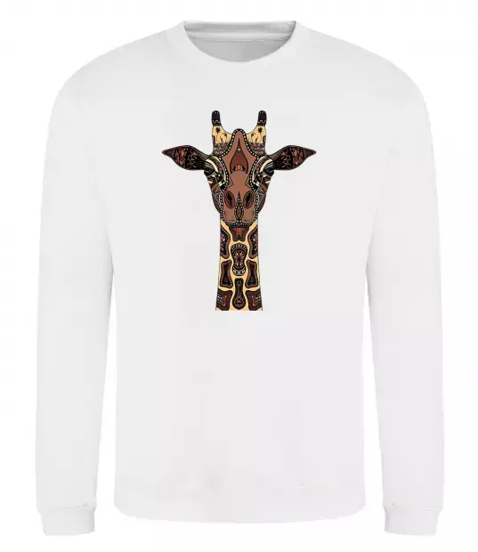 Свитшот Жирафа в малюнках Белый фото