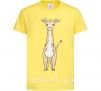 Детская футболка Жирафик акварельный Лимонный фото