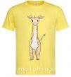 Мужская футболка Жирафик акварельный Лимонный фото