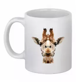 Чашка керамическая Маленька жирафа Белый фото
